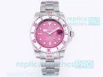 Replica Rolex Di W Submariner FUCHSIA Watch on Pink Dial 904L Stainless Steel